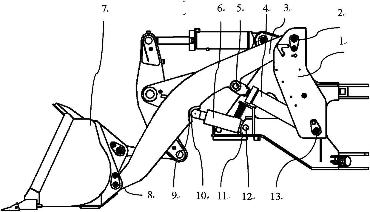 Loaders with booster cylinders