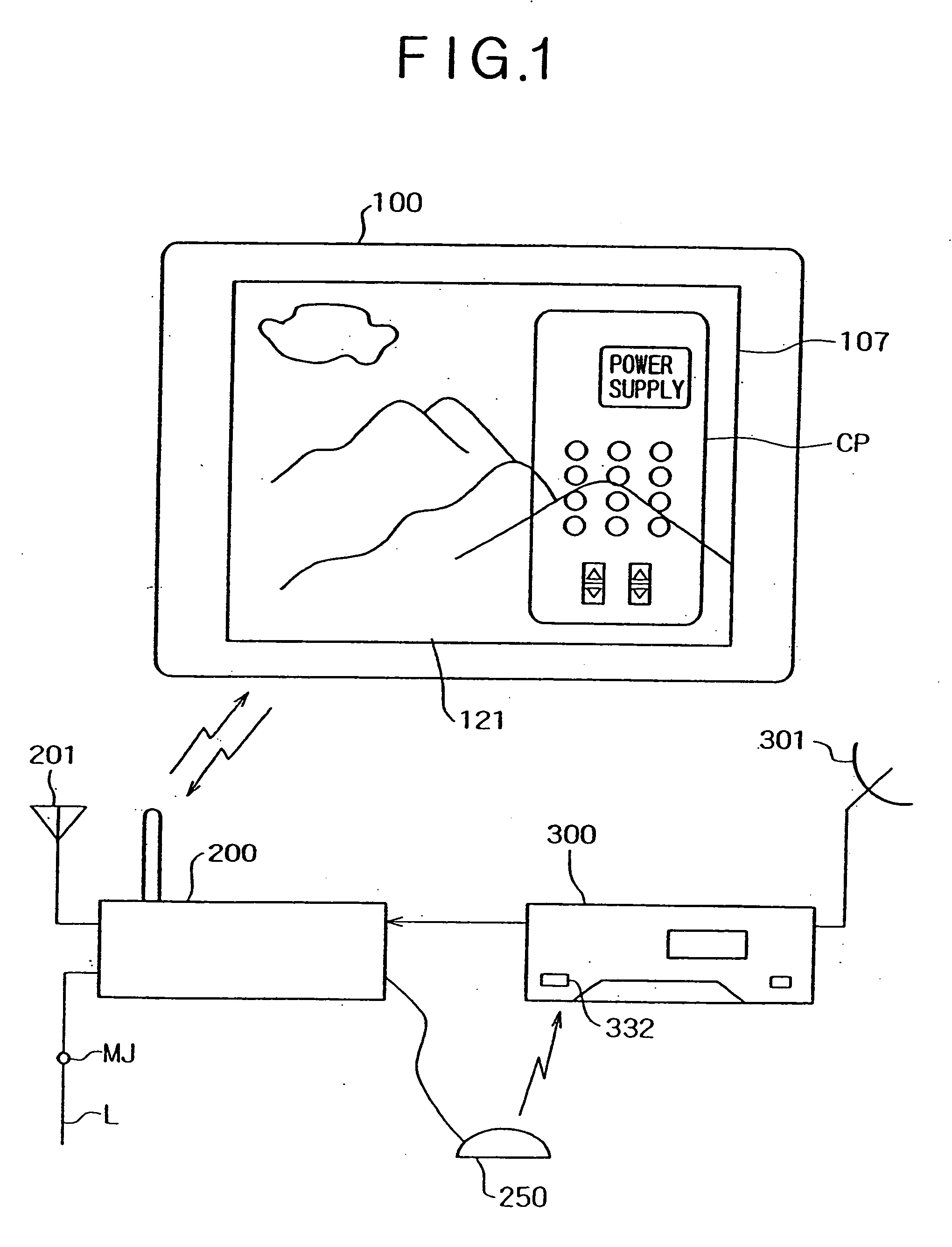 Bi-directional communication system, display apparatus, base apparatus and bi-directional communication method