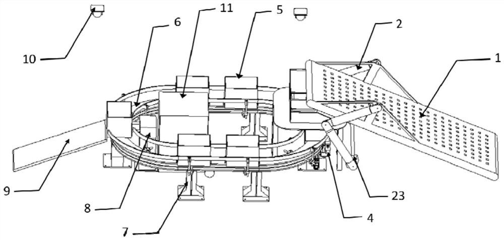 A pollution-cleaning environment-friendly unmanned ship collection and processing device