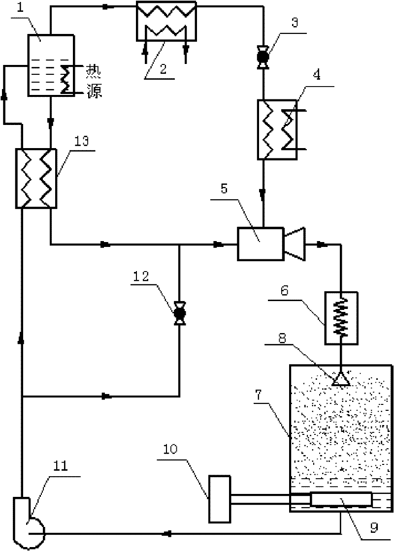Heat-insulating absorption refrigeration circulating device