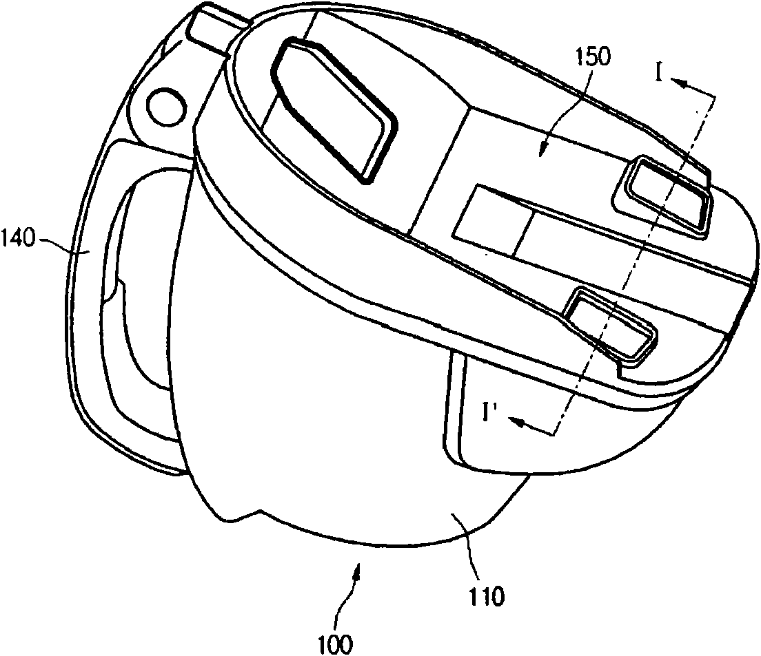 Vacuum cleaner with dust separation structure