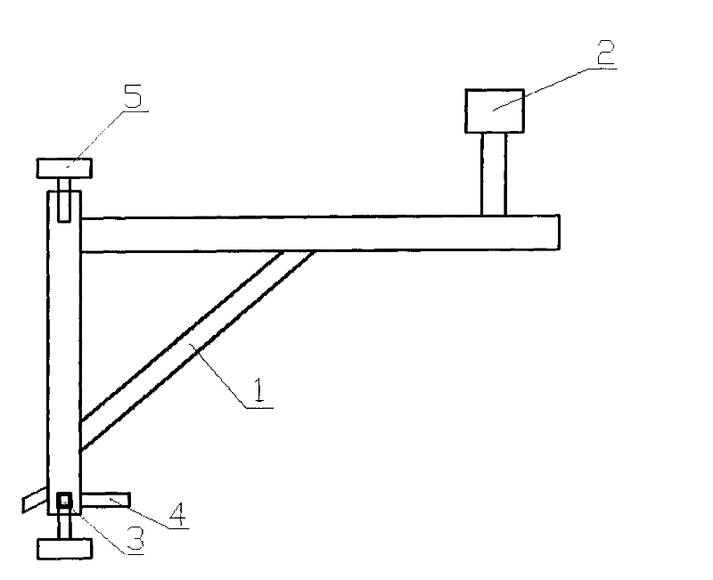 Overhauling position lance adjusting device for converter oxygen lance