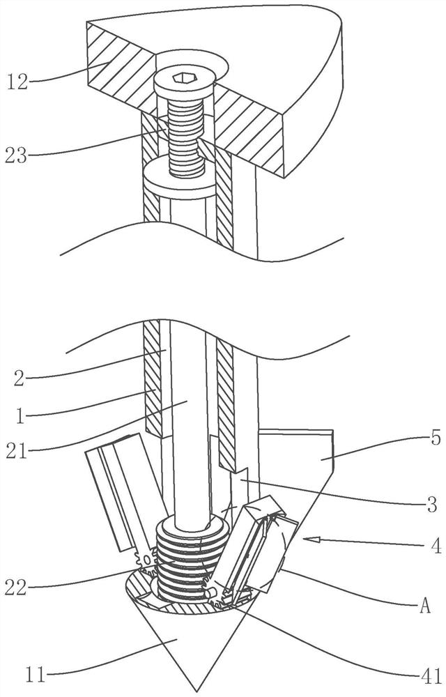 Auxiliary device for building supervision