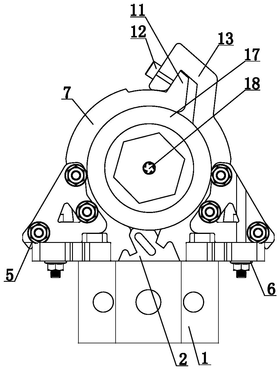 A wood-plastic formwork drilling device