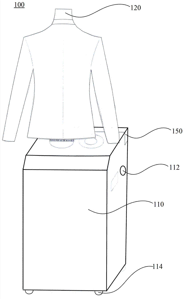 Three-dimensional clothes ironing dryer