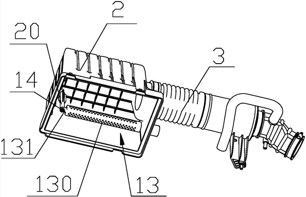 Turbo supercharged engine air inlet system noise reduction structure