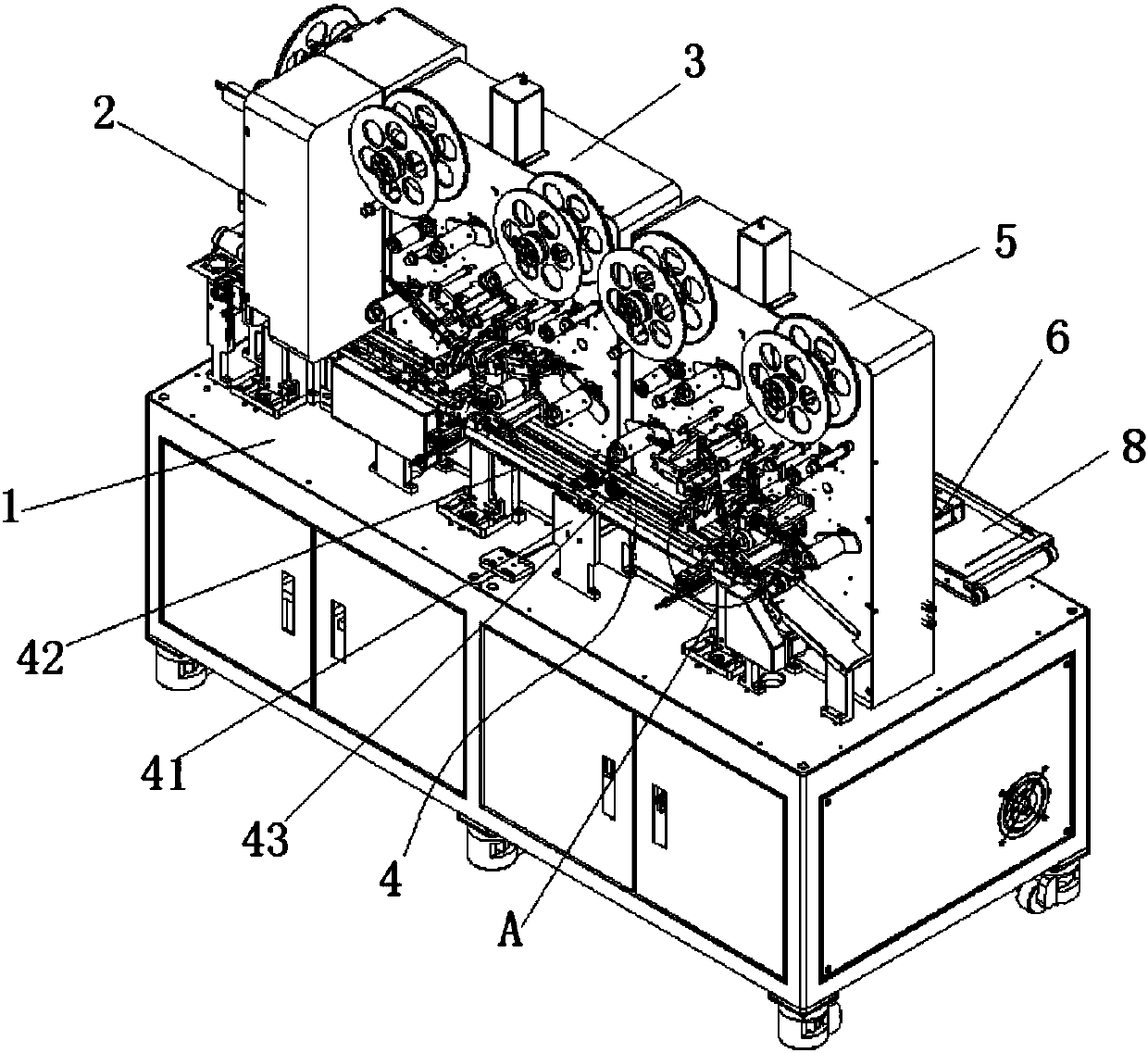 Multi-station automatic film sticking equipment