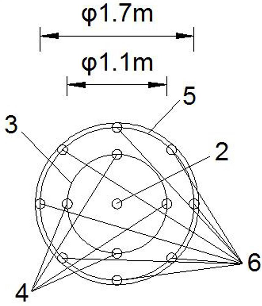 Hole-forming construction method for cast-in-situ bored pile in hard rock stratum