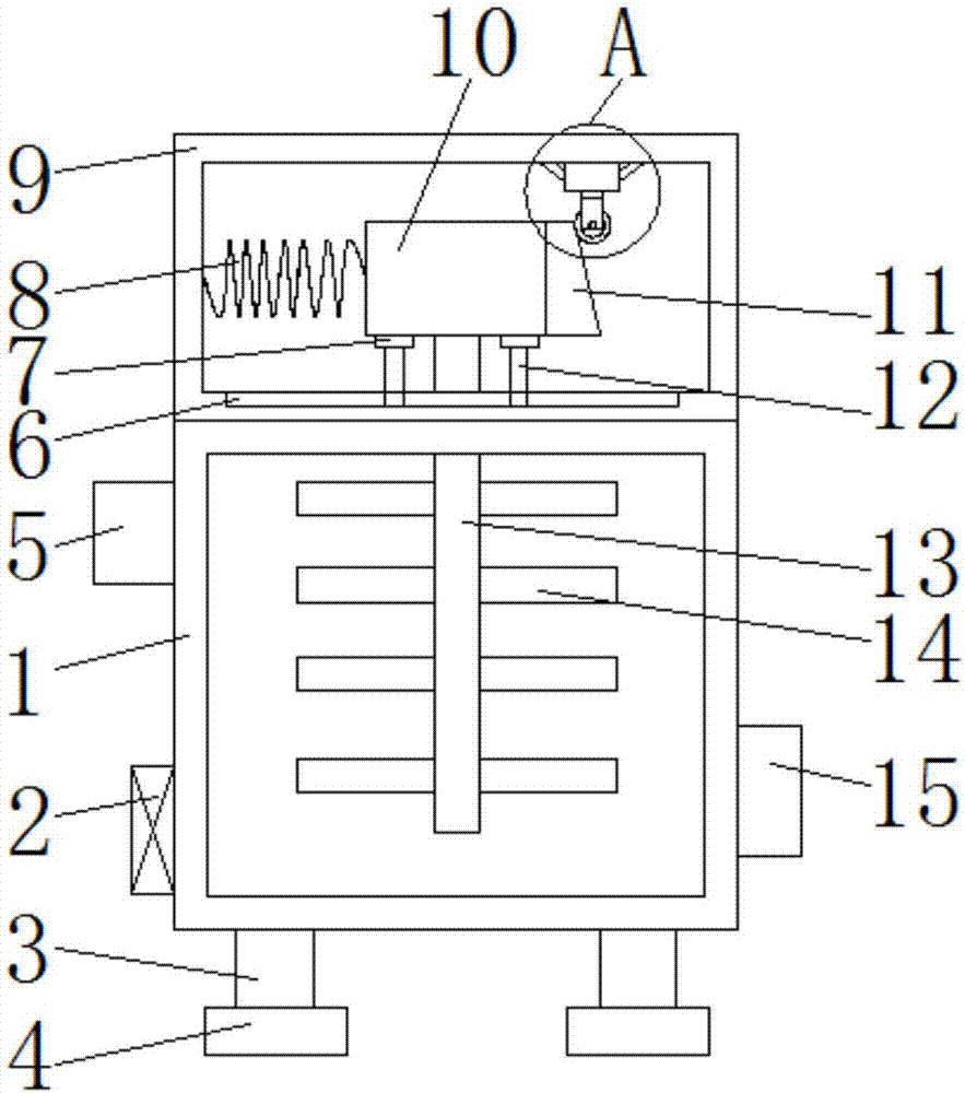 Liquid dye mixing device for spinning