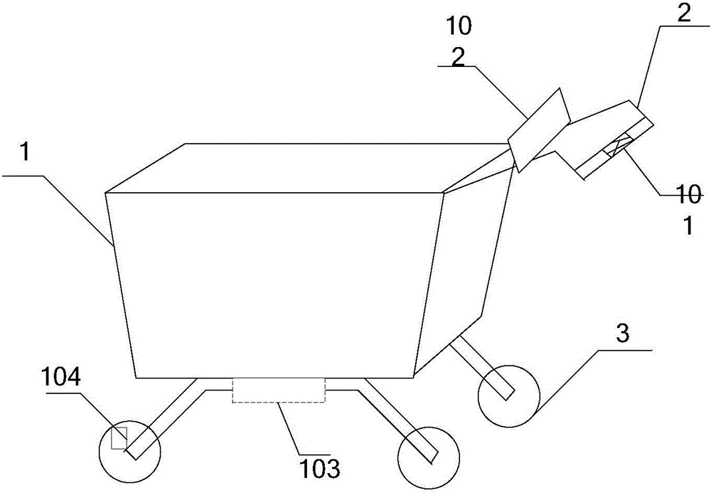 Energy-saving self-service supermarket shopping system