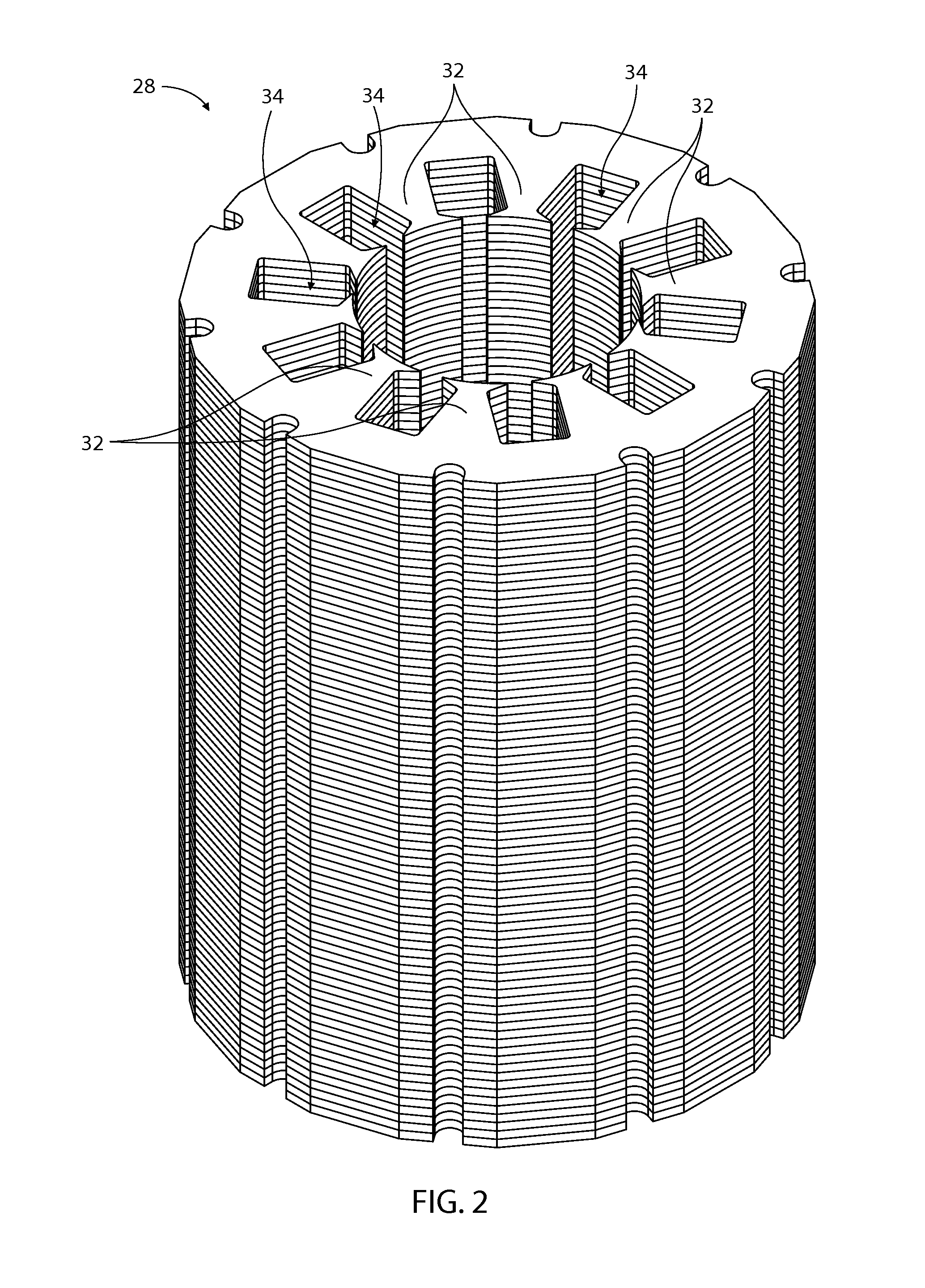Dynamoelectric device and method of forming the same