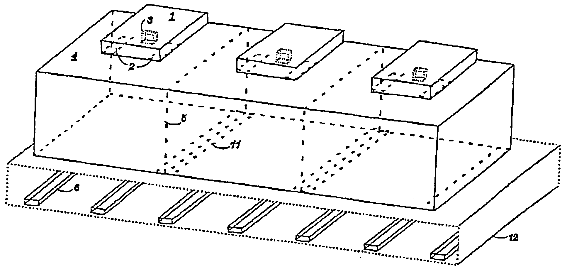 Hybrid rectangular heating applicators