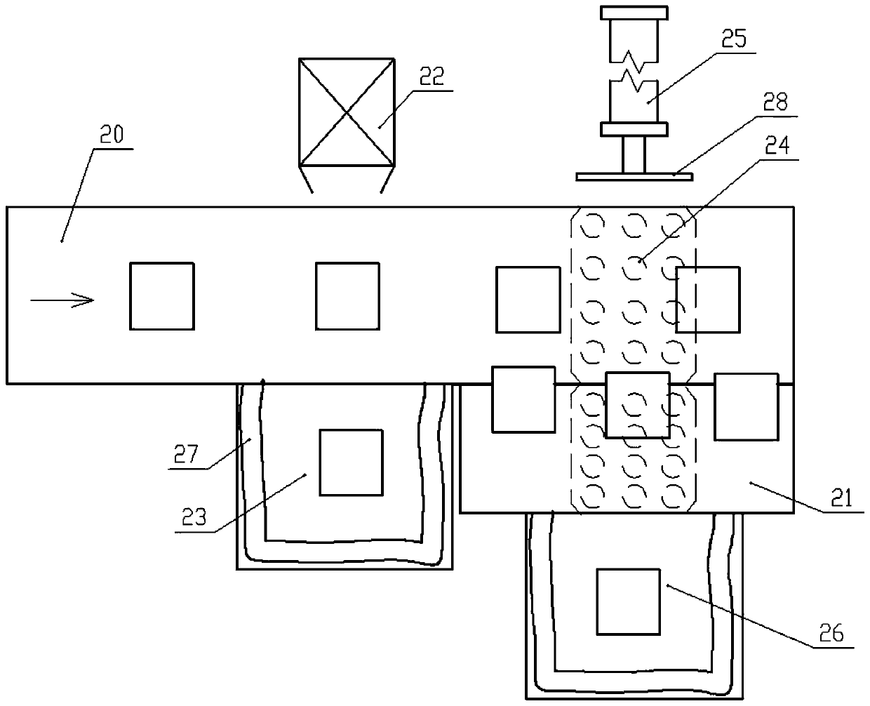 A cargo automatic screening device