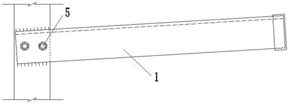 Mounting method of fabricated arc-shaped power cable bracket