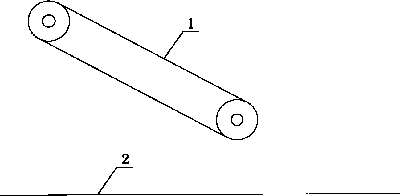 Single cutting and uniform material conveying process for paper-making reconstituted tobacco and equipment thereof