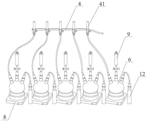 Parallel type acid volatile sulfide generation-absorption device