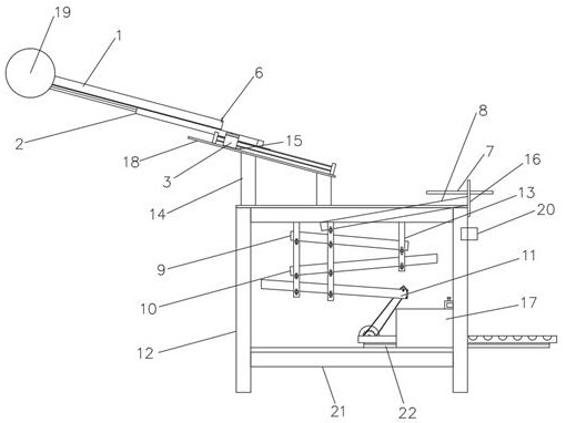 Independent material discharging machine outside machine tool