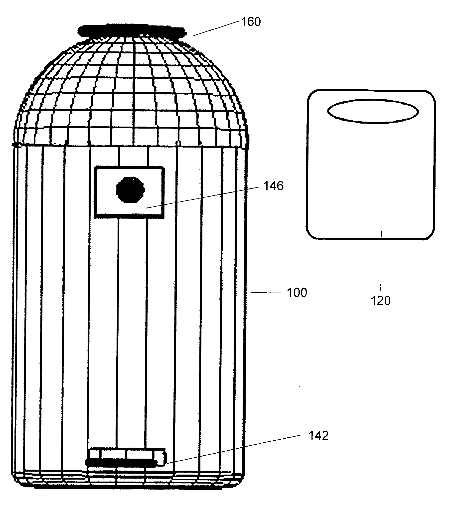Apparatus and method for temporary storage of animal waste