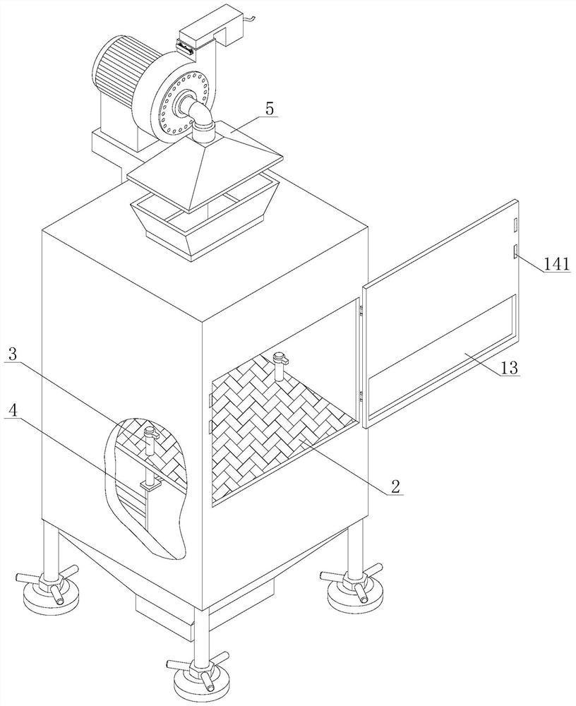 Ore impurity dust filtering device for mine construction and implementation method thereof