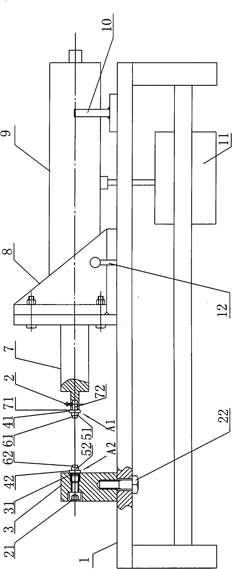 Hydraulic pressure butterfly valve shaft sleeve installation machine and installation method