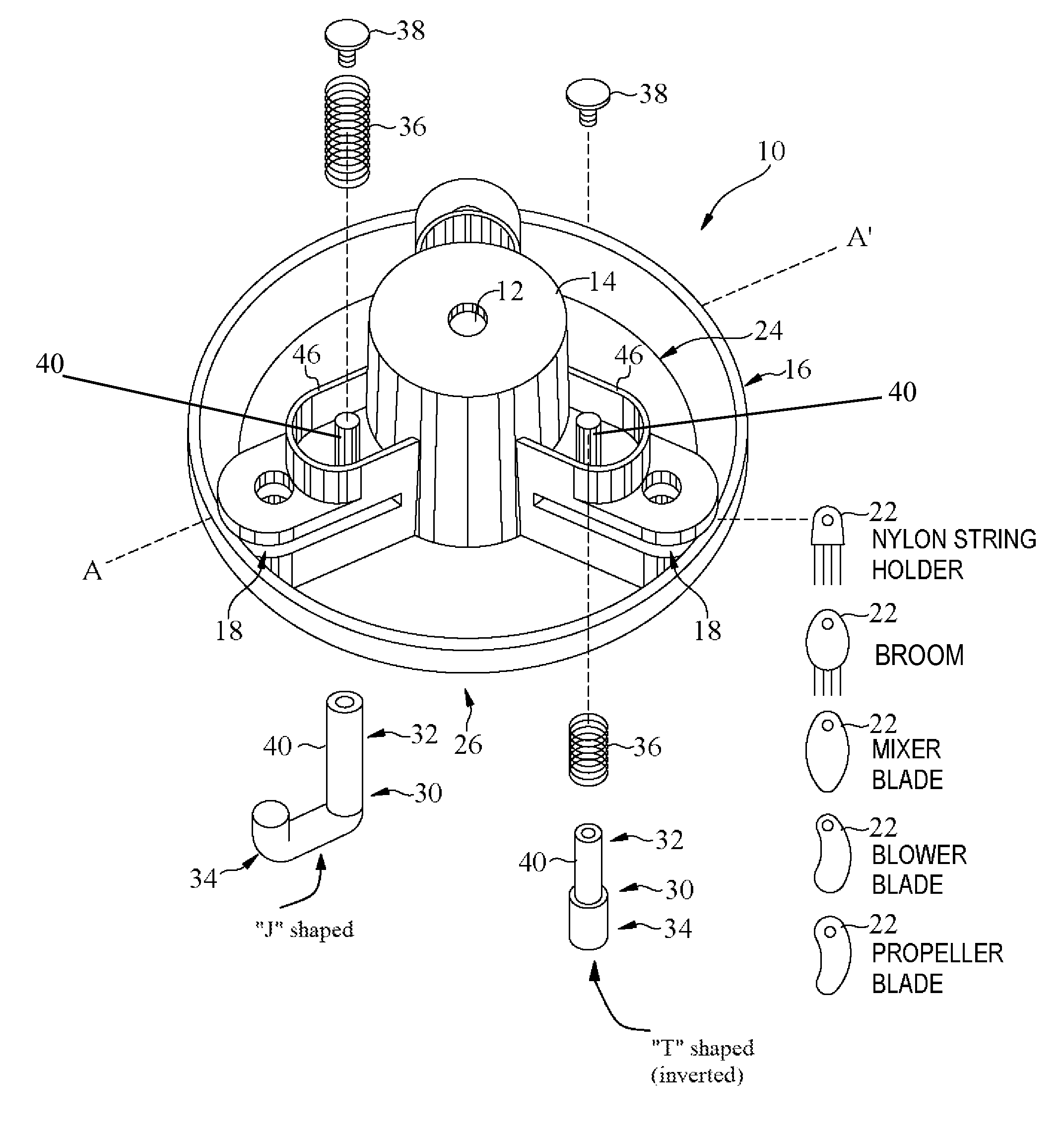 Rotary trimmer apparatus and related rotary head assembly