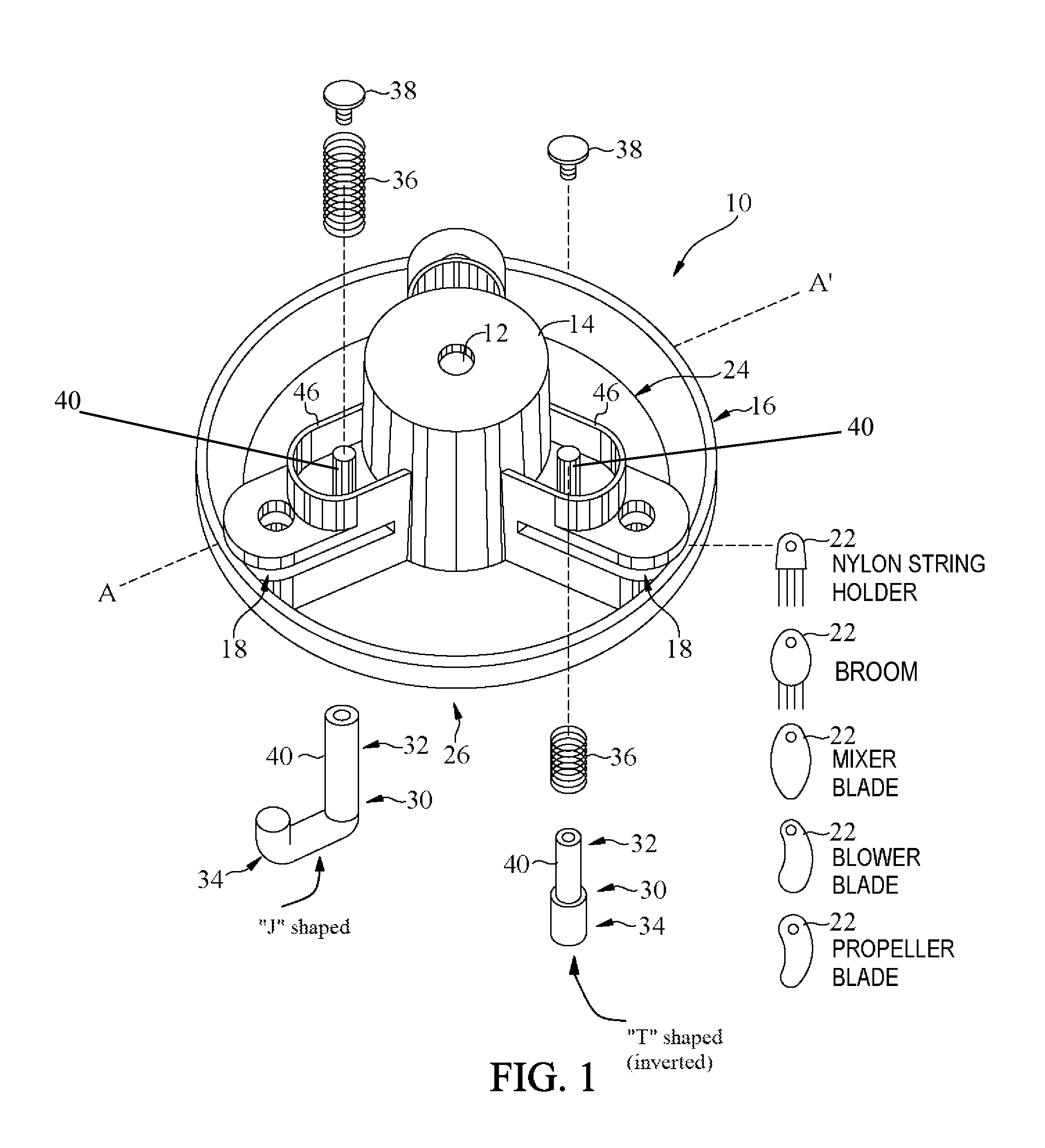 Rotary trimmer apparatus and related rotary head assembly