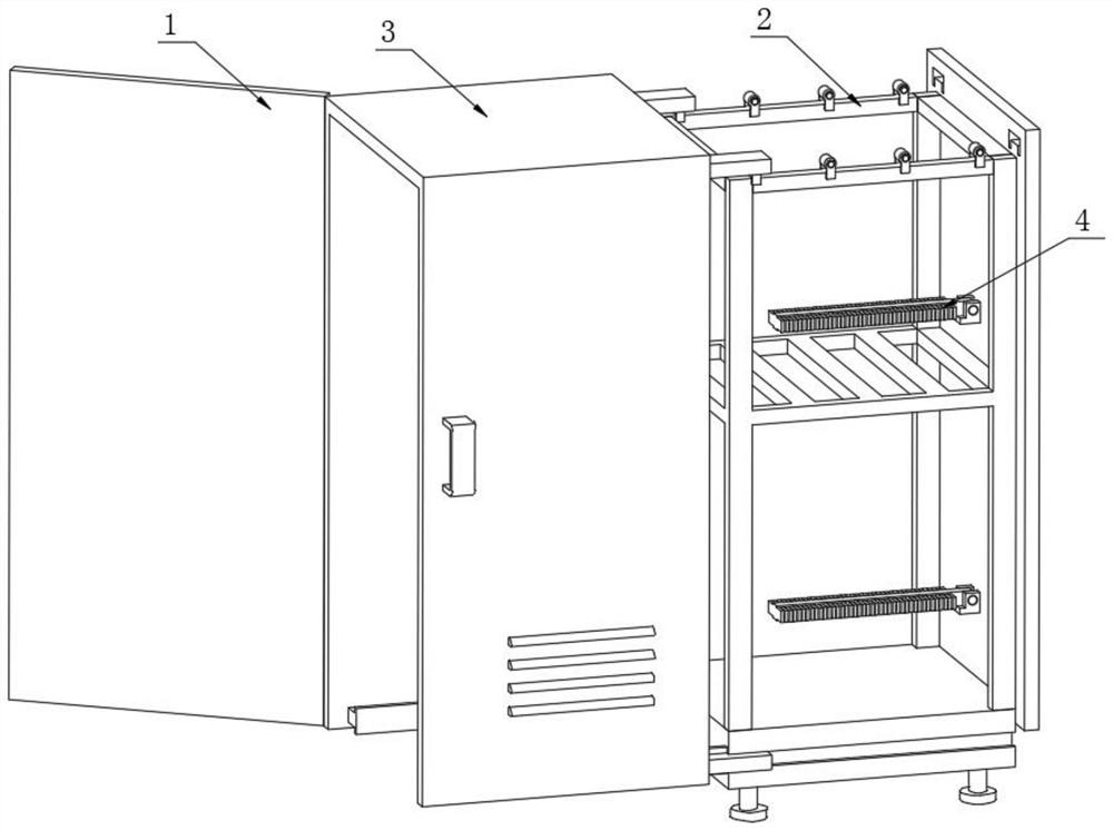 Power distribution cabinet convenient for wire arrangement and not easy to wind