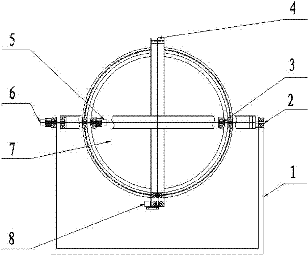 Mechanical structure for multi-axis wireless movement method of flight simulator
