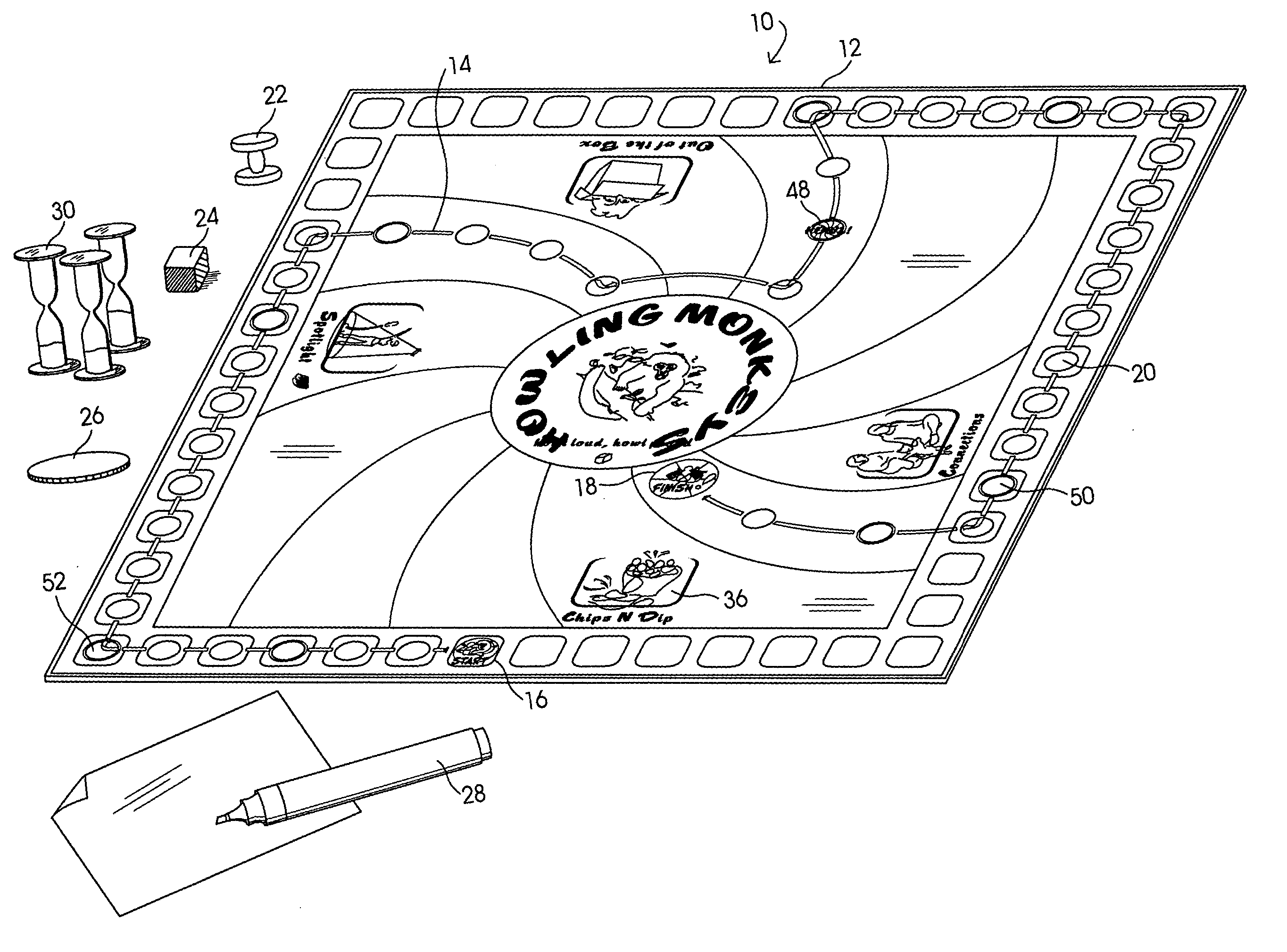 Educational board game and method of playing