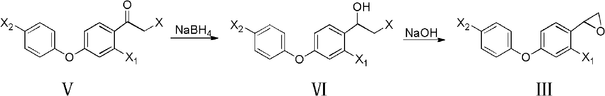 2-(4-phenoxyphenyl)oxirane and preparation method and application thereof