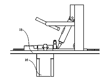 Automatic line drawing tool of neodymium iron boron permanent magnet