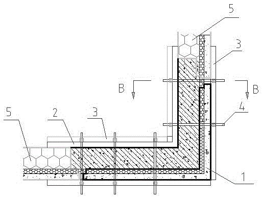 Formwork supporting device for wall corner portion construction and construction method