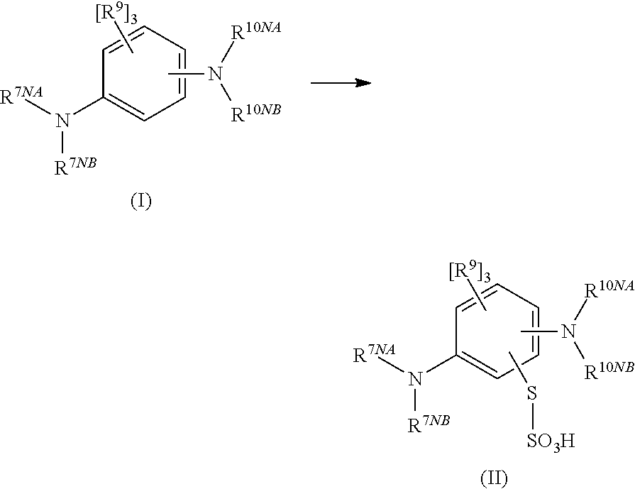 Methods of chemical synthesis of diaminophenothiazinium compounds involving the use of persulfate oxidants
