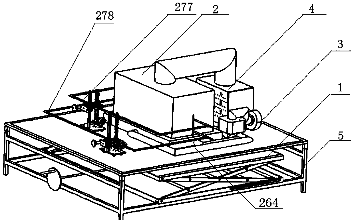 Road surface regeneration experimental device based on collaborative heating of infrared radiation and hot air