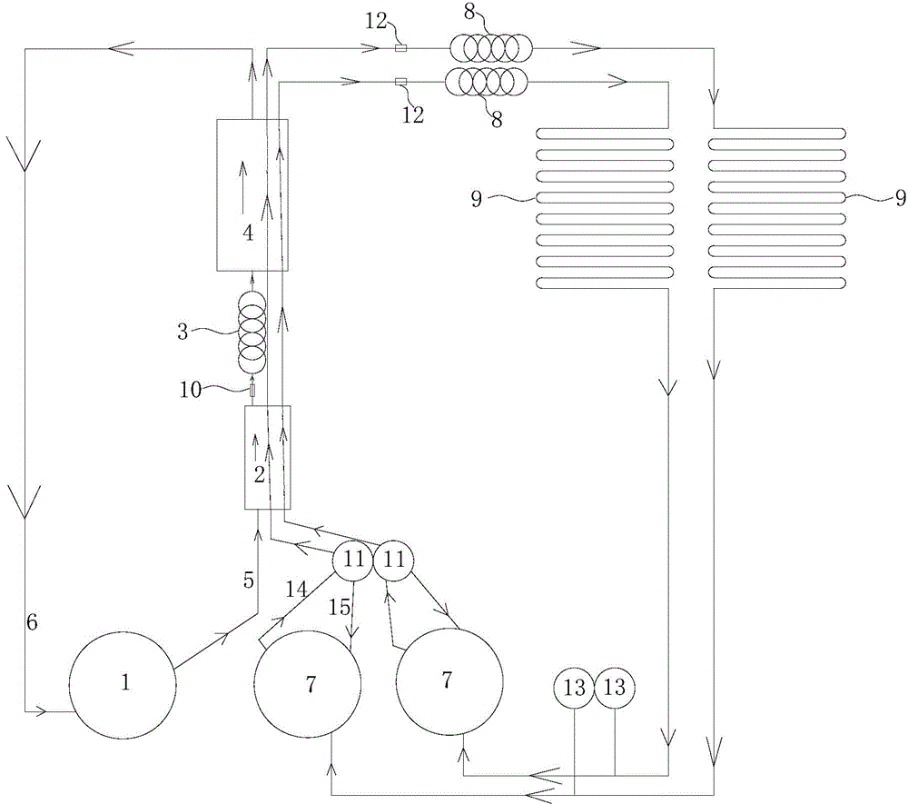 Novel cascade refrigeration system