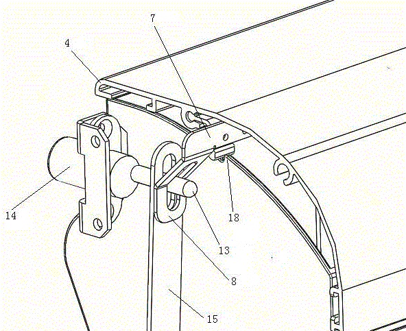 Medical material box with locking mechanism