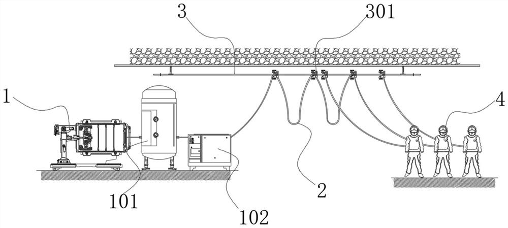 Individualized health protection equipment used in tunnel