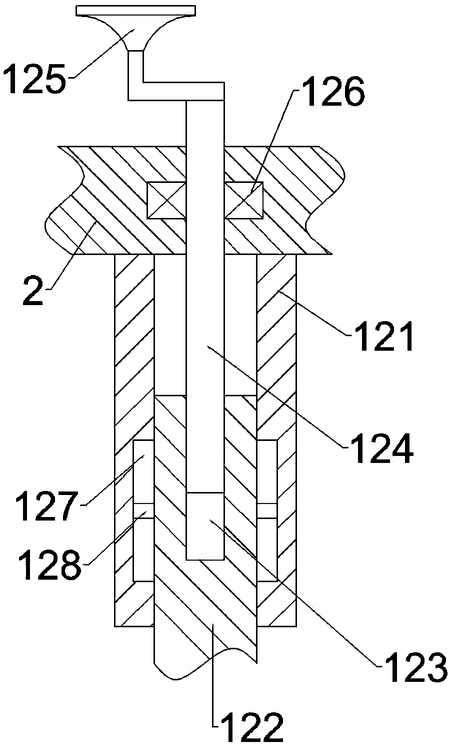 Computer hardware installation device based on upper, lower, left, and right positioning principle