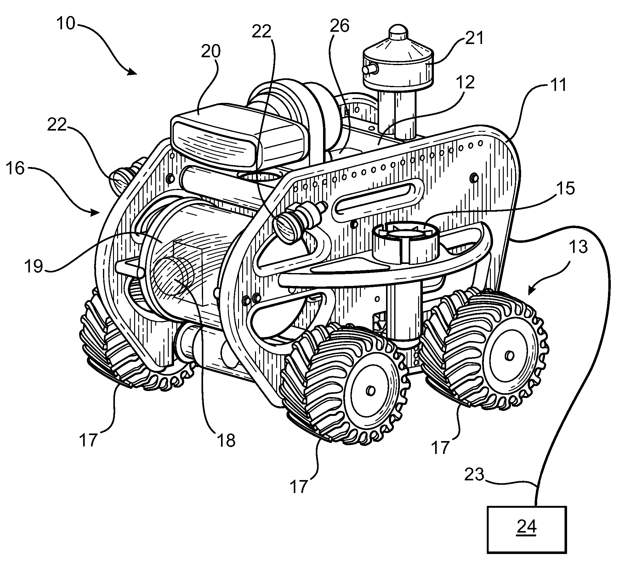 Underwater crawler vehicle having search and identification capabilities and methods of use
