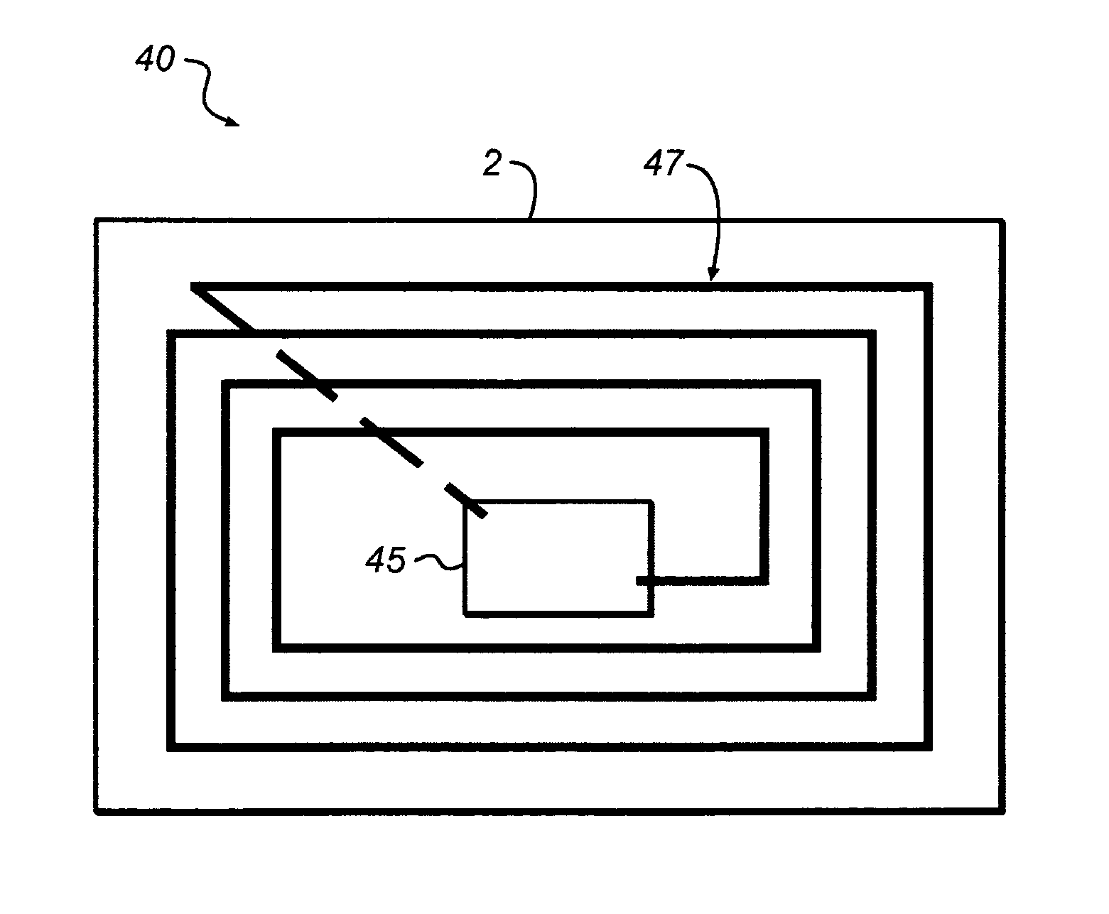 Method for producing an antenna structure for an RFID device, and dry toner for use in producing such antenna structure