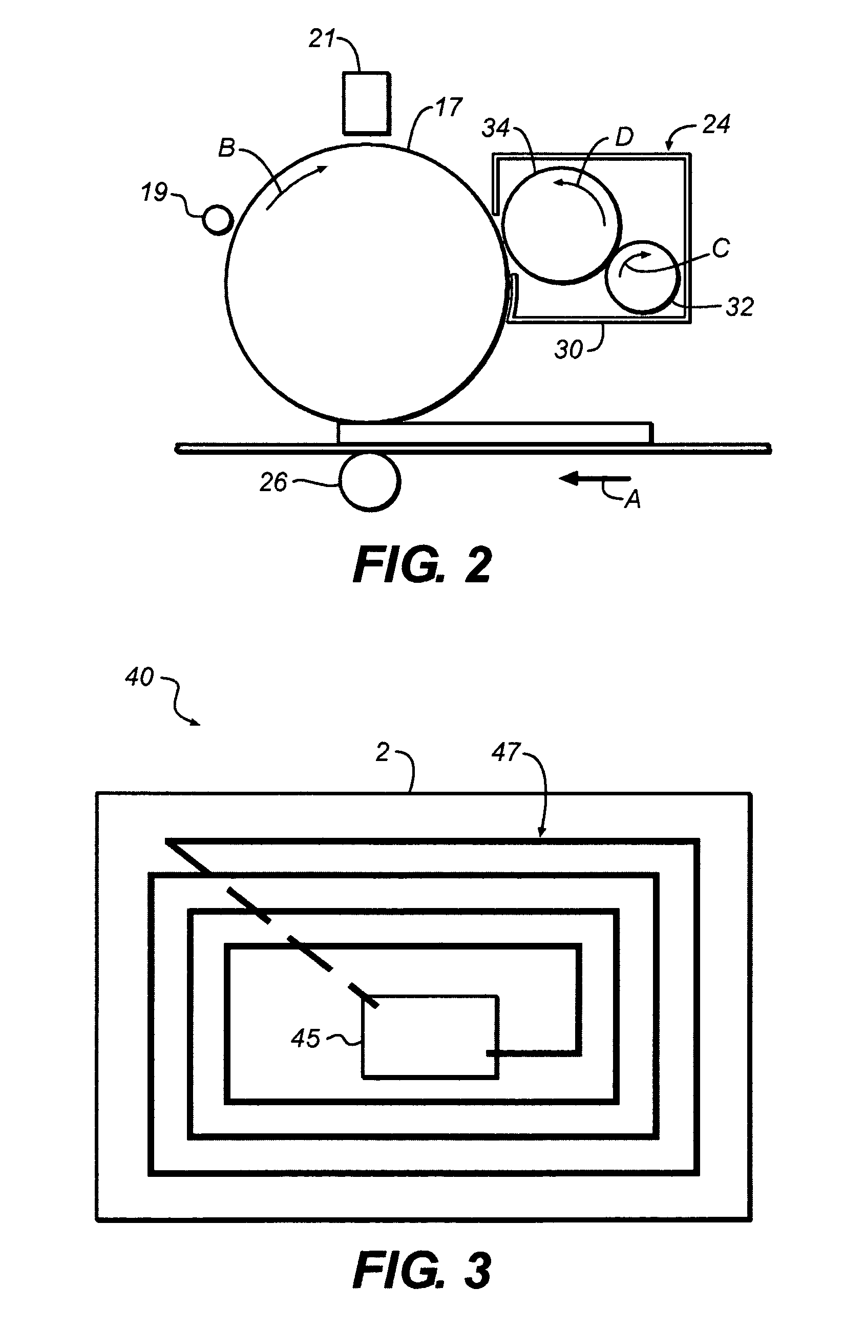 Method for producing an antenna structure for an RFID device, and dry toner for use in producing such antenna structure