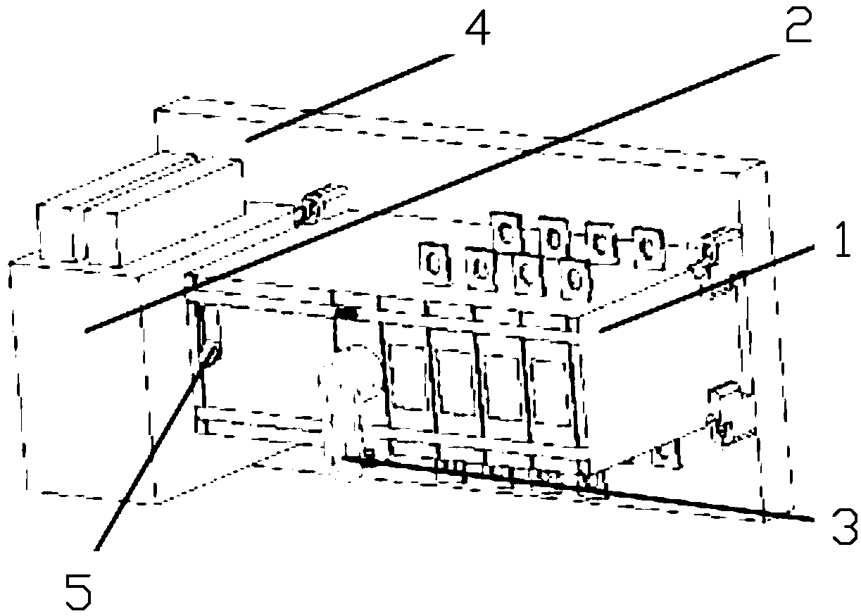 A rack-type ATS structure device and an installation method