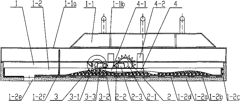Aircooled crushing device and method of molten steel slag