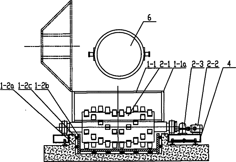 Aircooled crushing device and method of molten steel slag
