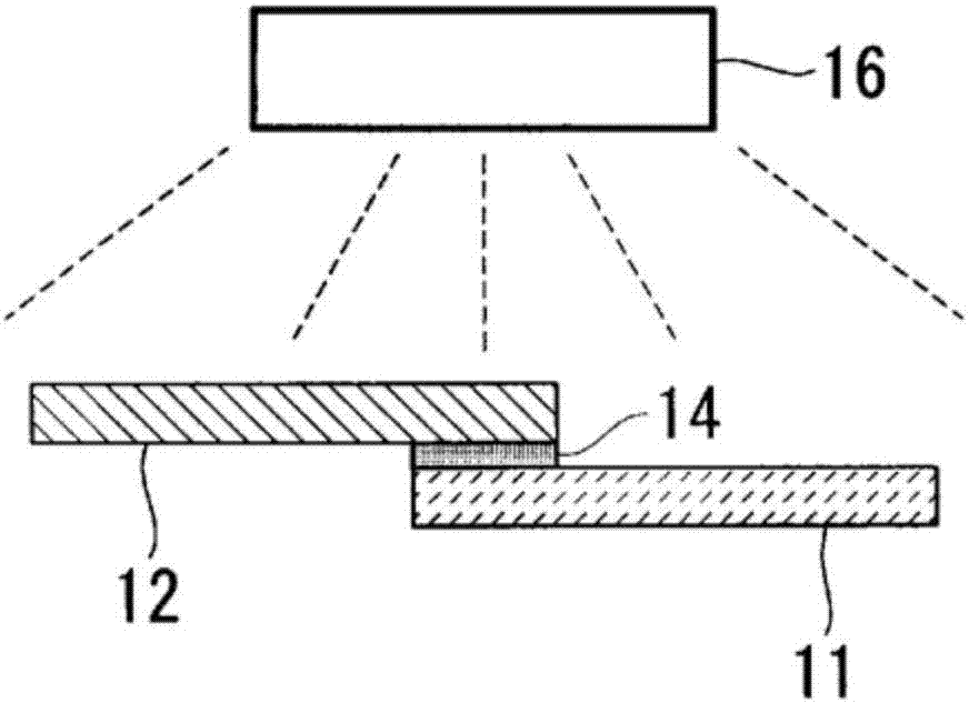 Adhesive and structure, and bonding method