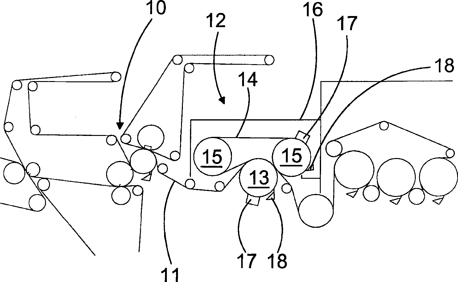 Arrangement in connection with the press section of a web-forming machine