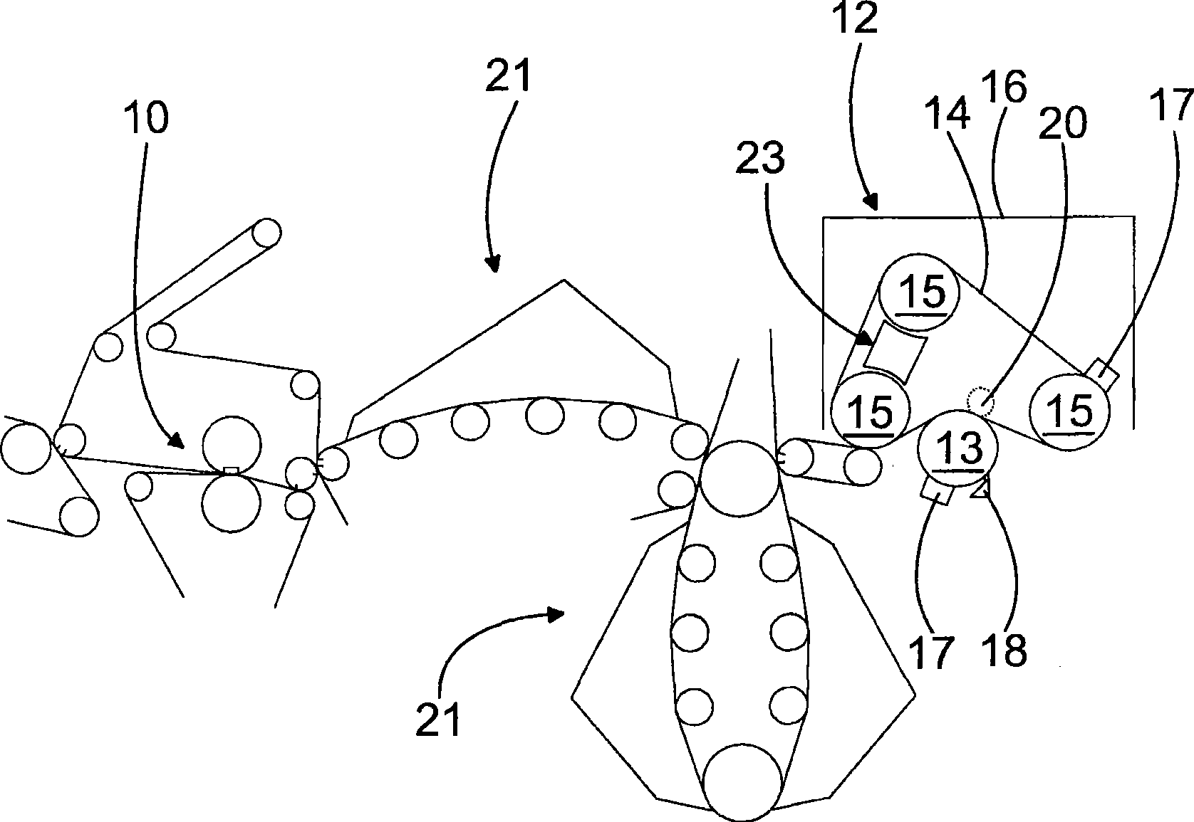 Arrangement in connection with the press section of a web-forming machine