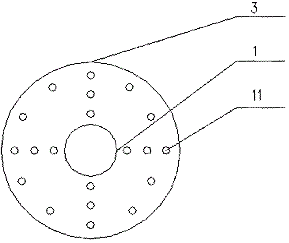 Segmented bit of long spiral drilling machine