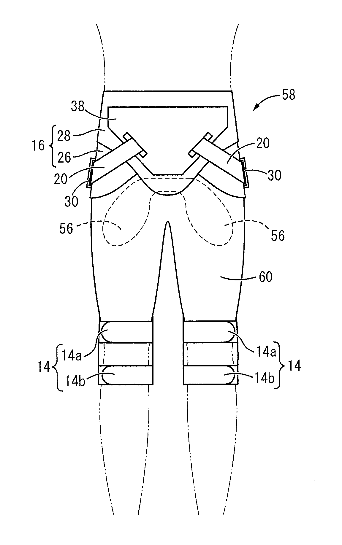 Swinging leg pendulum movement aid for walking, and assistance force control method