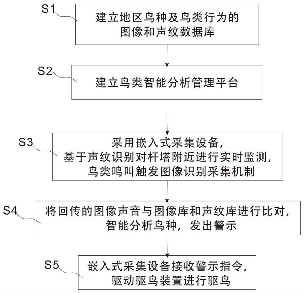 Bird damage prevention and control device and method for power transmission tower